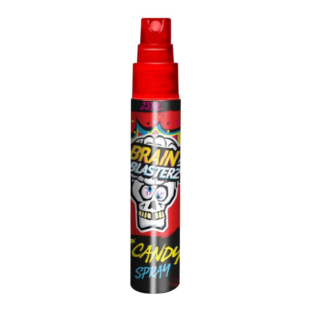 Brain Blasterz Sour Candy Spray - Strawberry - Kaboom Kandy