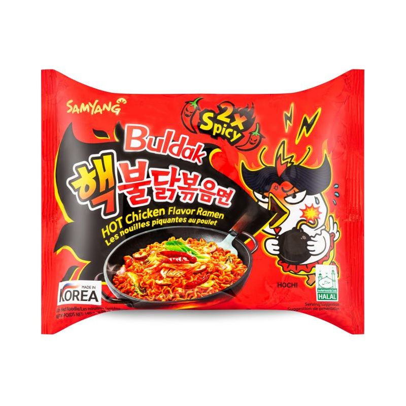 Buldak Hot Chicken Flavour Ramen x2 Spicy - Kaboom Kandy