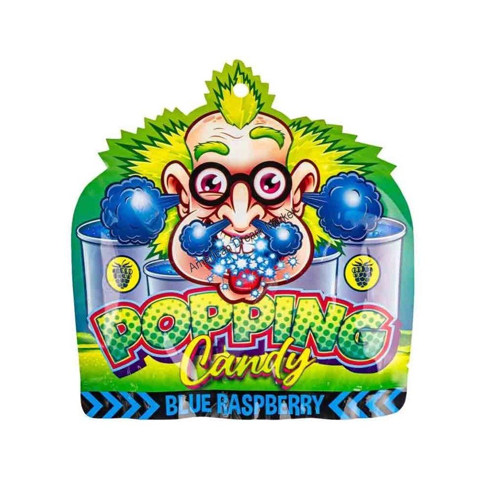 Dr Sour Blue Raspberry Popping Candy - Kaboom Kandy