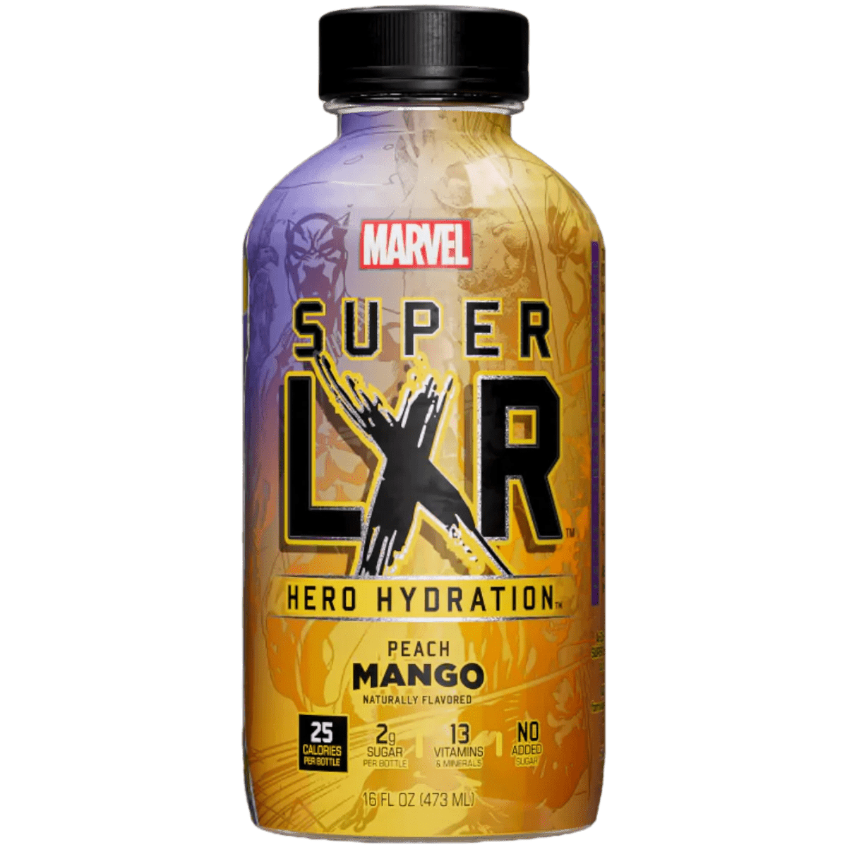 Marvel Super LXR Hero Hydration - Peach Mango ( Black Panther) - Kaboom Kandy