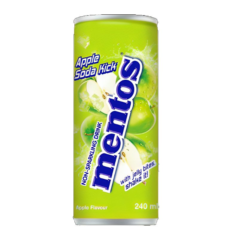 Mentos Apple Soda With Jelly Bits - Kaboom Kandy