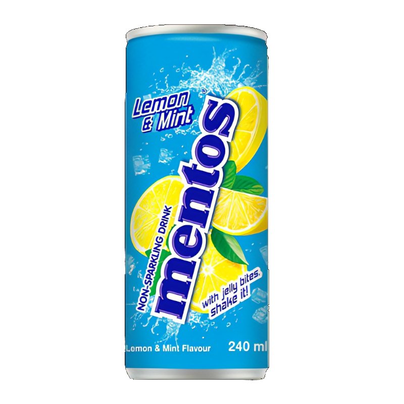 Mentos Lemon & Mint Soda With Jelly Bits - Kaboom Kandy