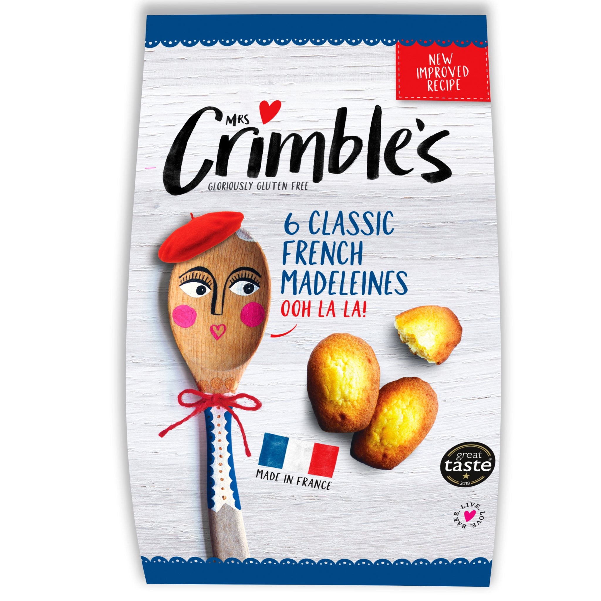 Mrs Crimbles 6 Classic French Madeleines - Kaboom Kandy