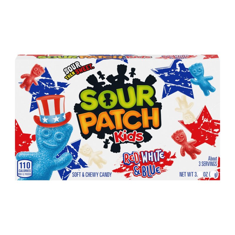 Sour Patch Kids Red, White & Blue Theatre Box - Kaboom Kandy