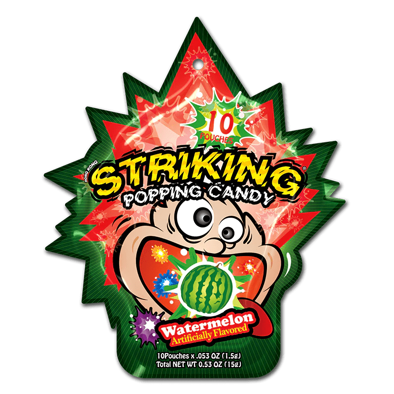 Striking Watermelon Popping Candy - Kaboom Kandy