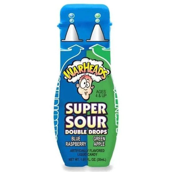 Super Sour Double Drops Green Apple/Blue Raspberry - Kaboom Kandy