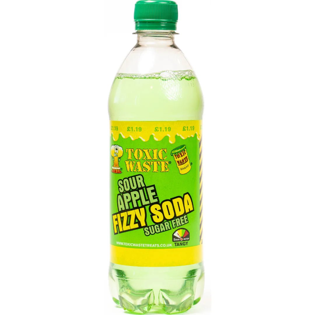 Toxic Waste - Sour Apple Fizzy Soda - Kaboom Kandy