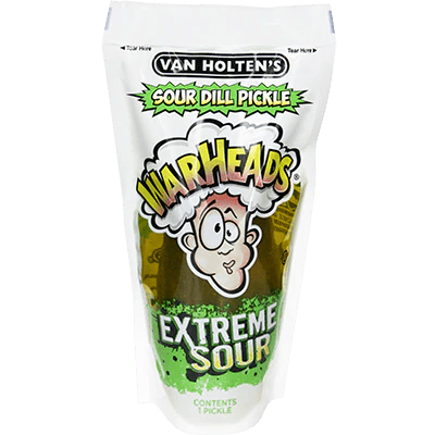 Van Holten's Warheads Sour Dill Pickle - Kaboom Kandy