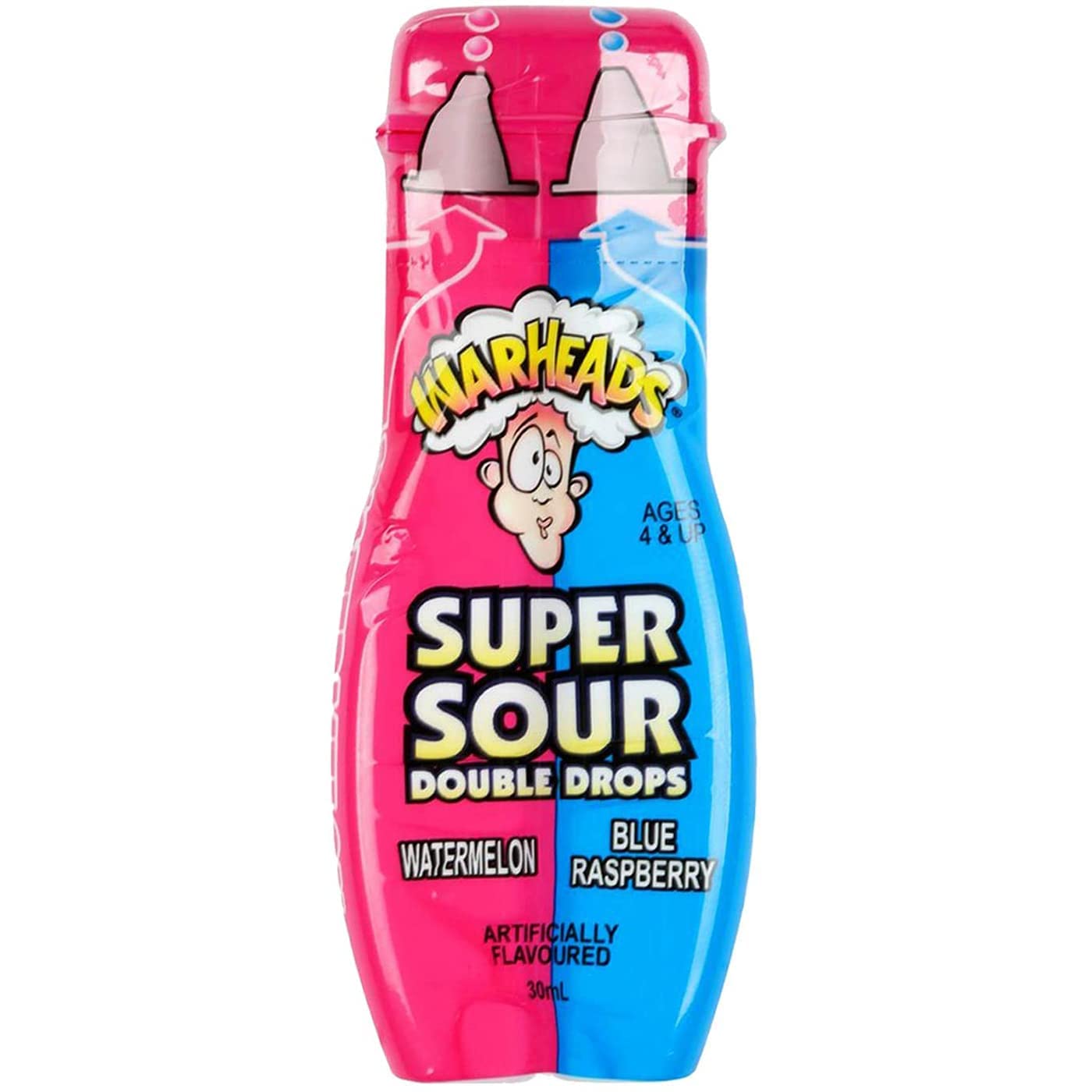 Warheads Super Sour Double Drops Watermelon/Blue Raspberry - Kaboom Kandy