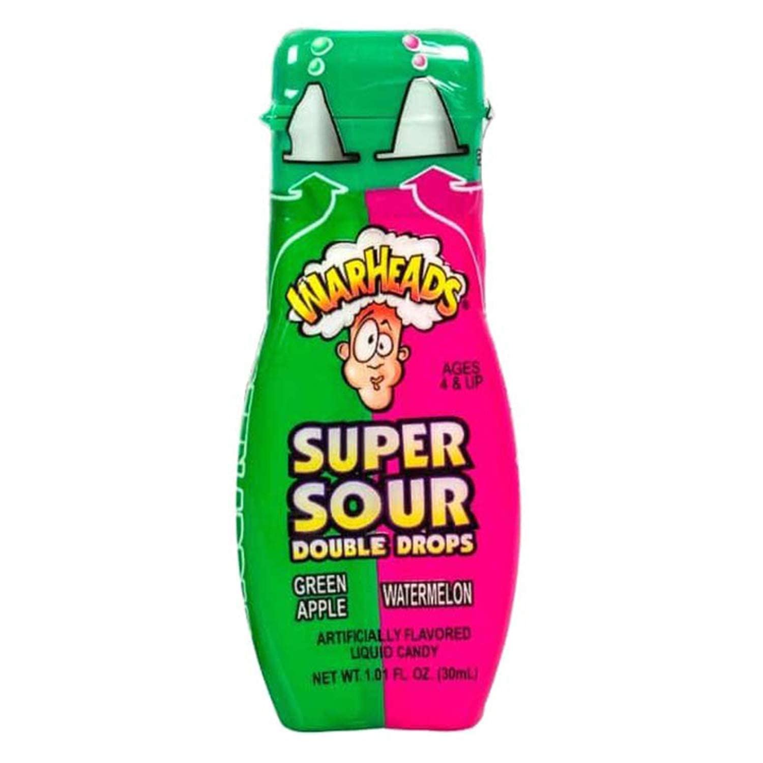 Warheads Super Sour Double Drops Watermelon/Green Apple - Kaboom Kandy