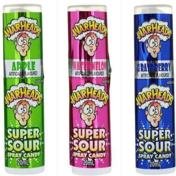 Warheads Super Sour Spray Candy- Assorted - Kaboom Kandy